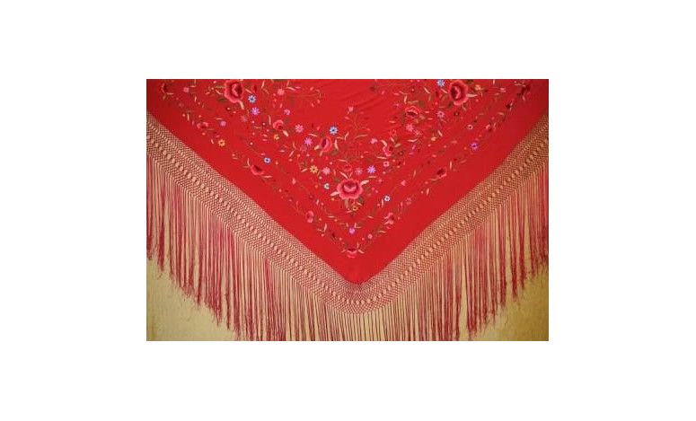 Mantón mano seda 140cm