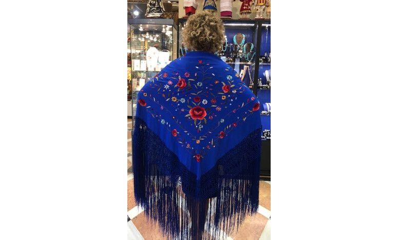 Mantón mano seda 140cm
