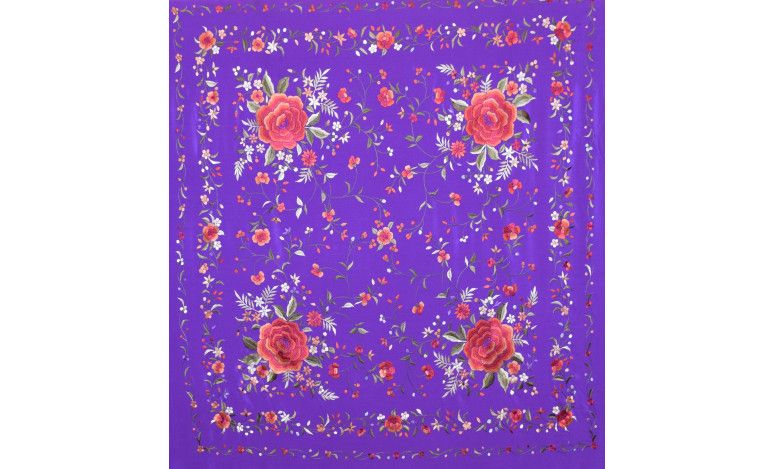 Mantón mano seda 140cm