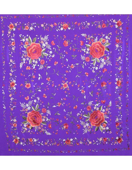 Mantón mano seda 140cm