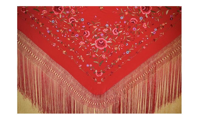 Mantón mano seda 140cm