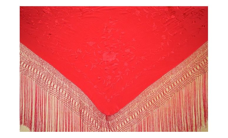 Mantón mano seda 140cm