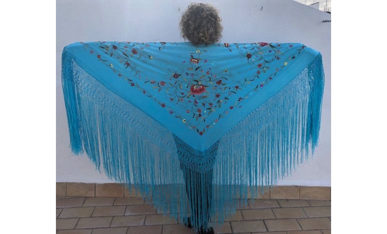 Mantón mano seda 140cm
