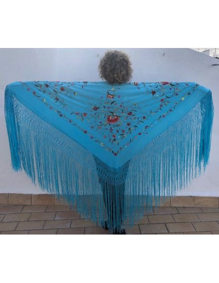 Mantón mano seda 140cm