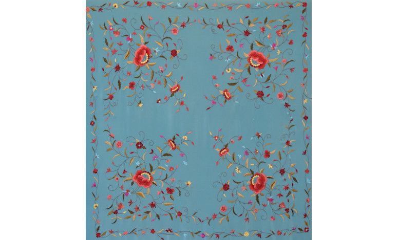 Mantón mano seda 140cm