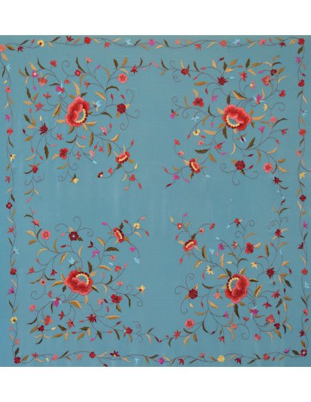 Mantón mano seda 140cm