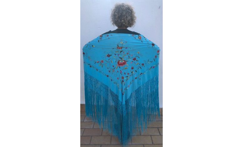 Mantón mano seda 140cm