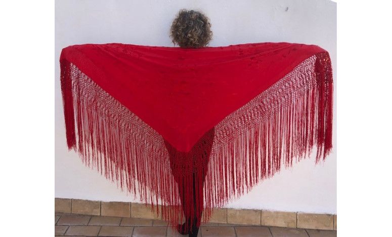 Mantón mano seda 140cm