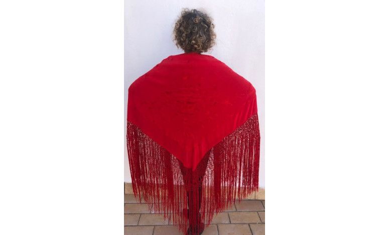 Mantón mano seda 140cm