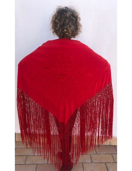 Mantón mano seda 140cm