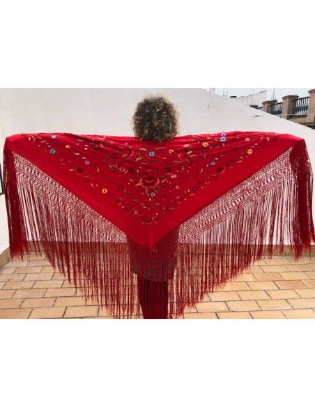 Mantón mano seda 140cm