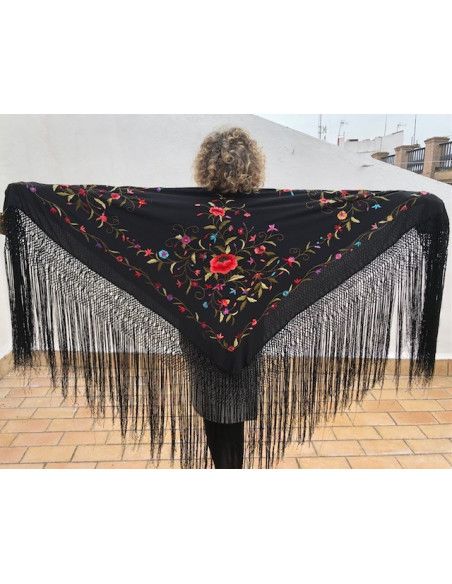 Mantón mano seda 140cm