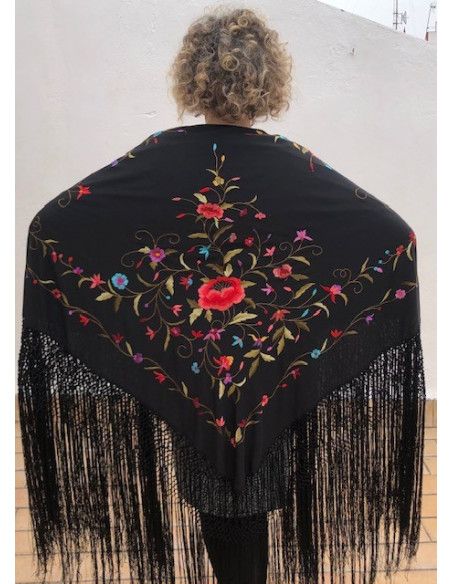 Mantón mano seda 140cm