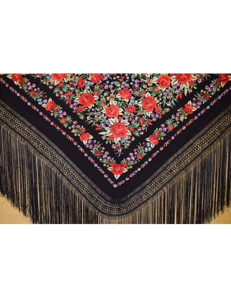 Mantón mano seda 140 cm