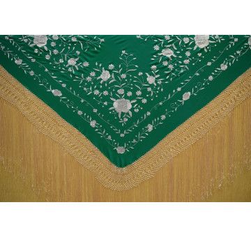 Mantón mano seda 140cm 2