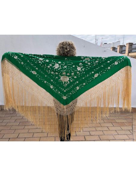 Mantón mano seda 140cm