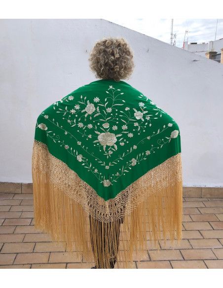 Mantón mano seda 140cm