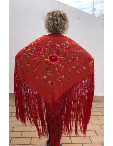 Mantón mano seda 140cm