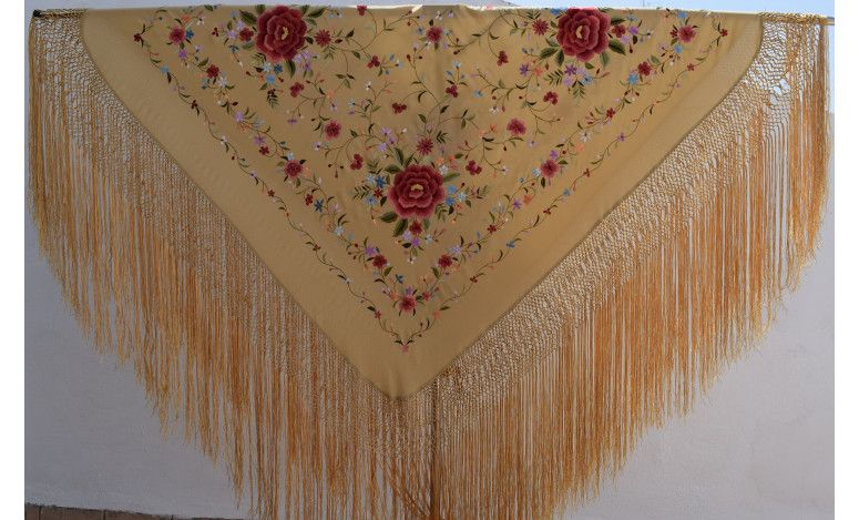 Mantón mano seda 140cm