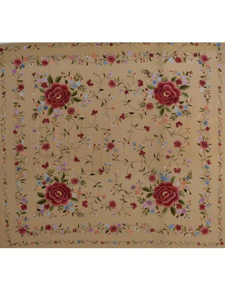 Mantón mano seda 140cm