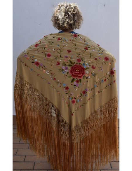Mantón mano seda 140cm