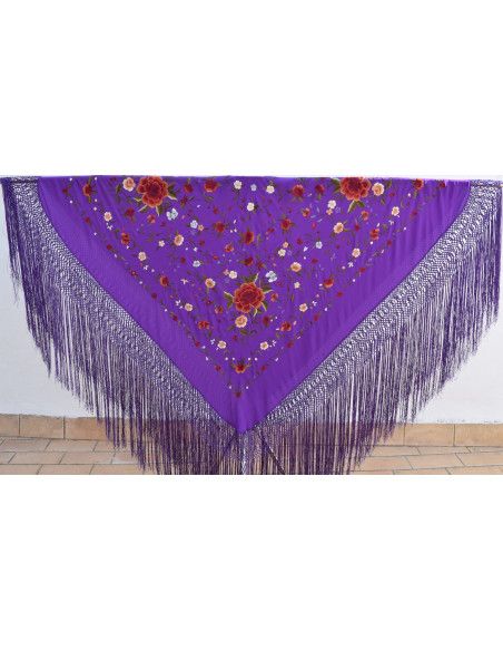 Mantón mano seda 140cm