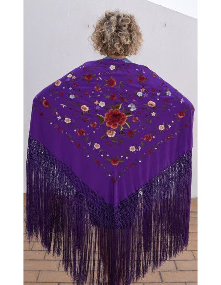 Mantón mano seda 140cm