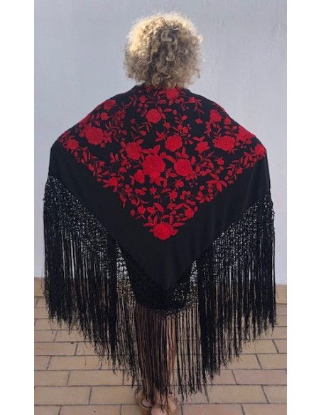 Mantón mano seda 140 cm