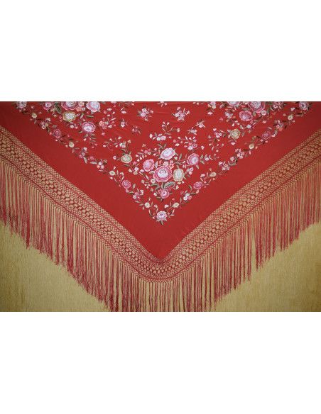 Mantón mano seda 145cm