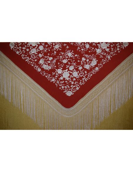 Mantón mano seda 140 cm