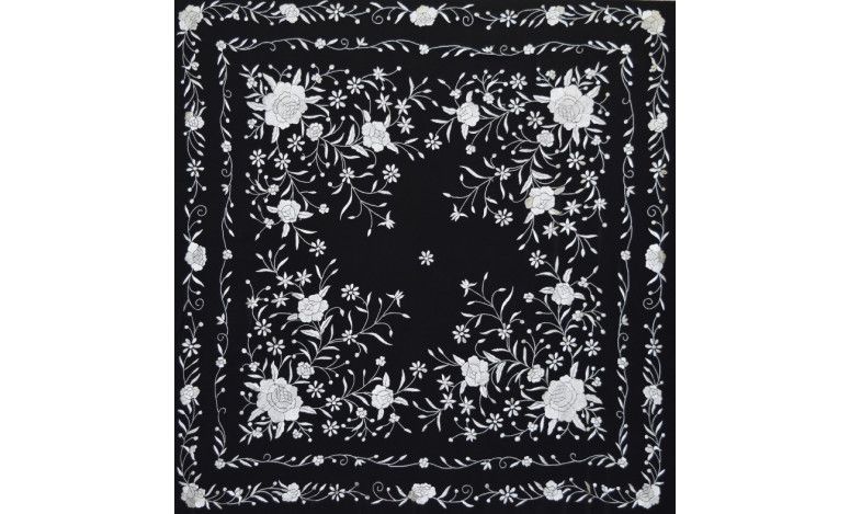Mantón mano seda 140cm