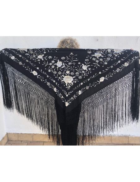 Mantón mano seda 140cm