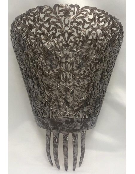 Peina nácar plateada 22cm
