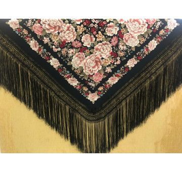 Mantón mano seda 140cm