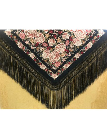 Mantón mano seda 140cm