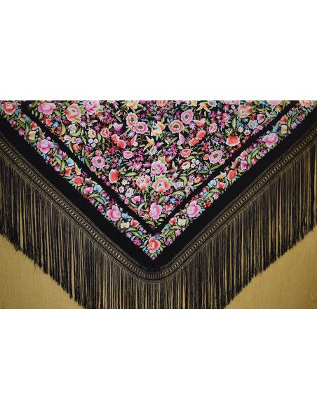 Mantón mano seda 140cm