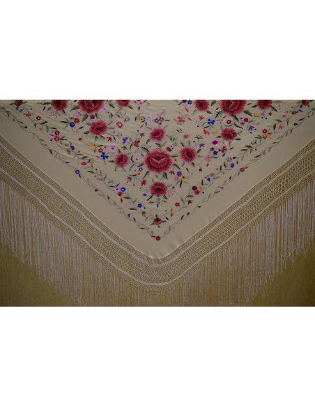 Mantón mano seda 140cm