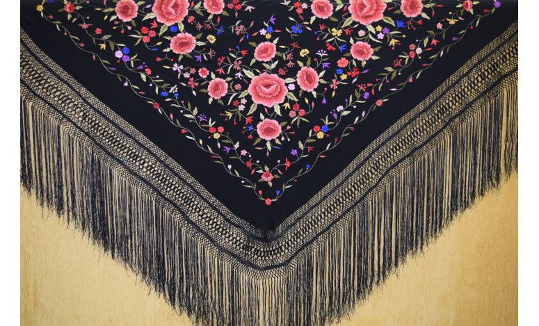 Mantón mano seda 140cm