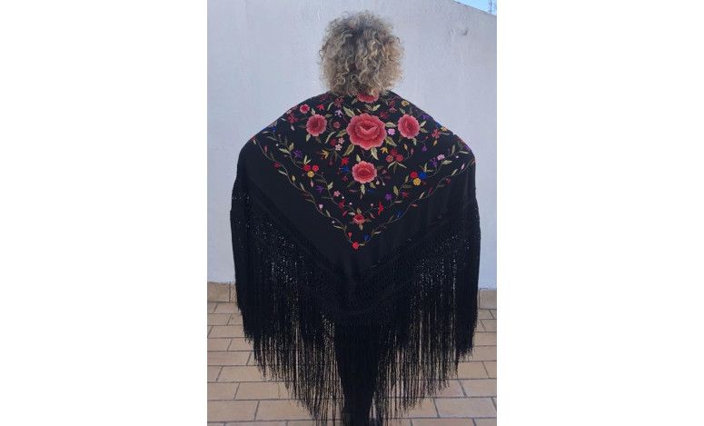 Mantón mano seda 140cm