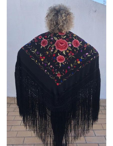 Mantón mano seda 140cm