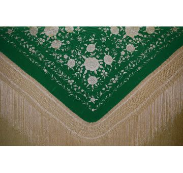 Mantón mano seda 140cm 2