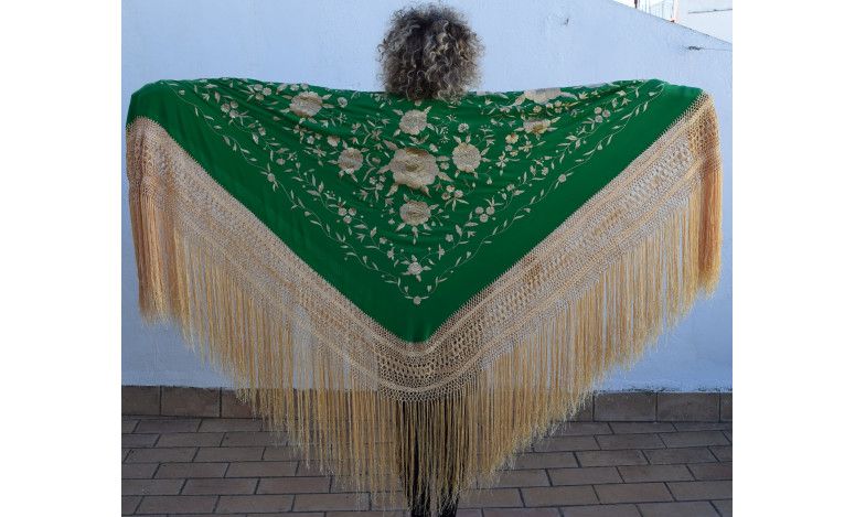 Mantón mano seda 140cm