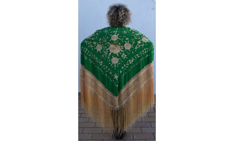 Mantón mano seda 140cm