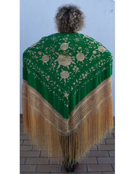 Mantón mano seda 140cm