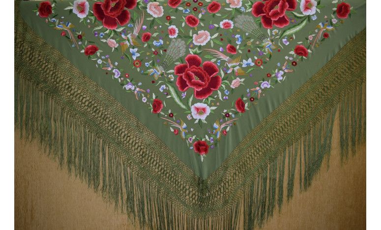 Mantón mano seda 140cm