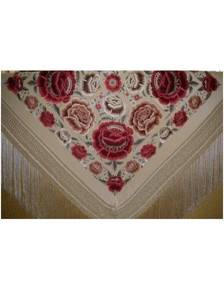 Mantón mano seda 140cm