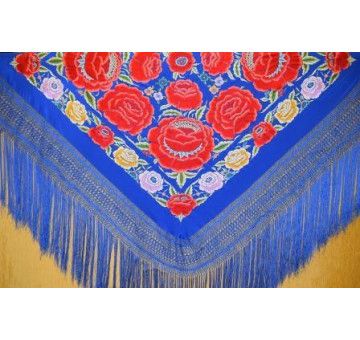 Mantón mano seda 140cm