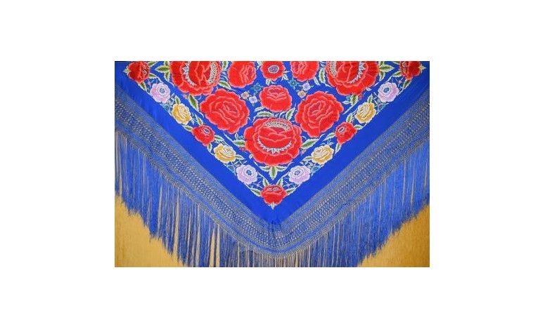 Mantón mano seda 140cm