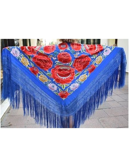 Mantón mano seda 140cm