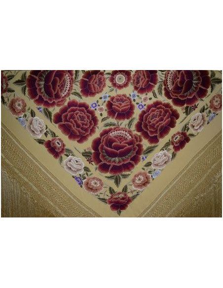 Mantón mano seda 140cm